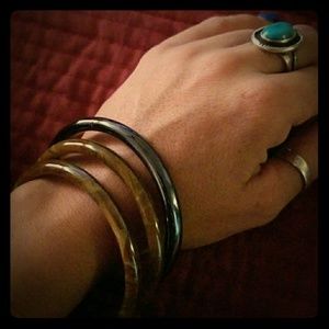 This item is sold-Set of 3 glass_stone bangles